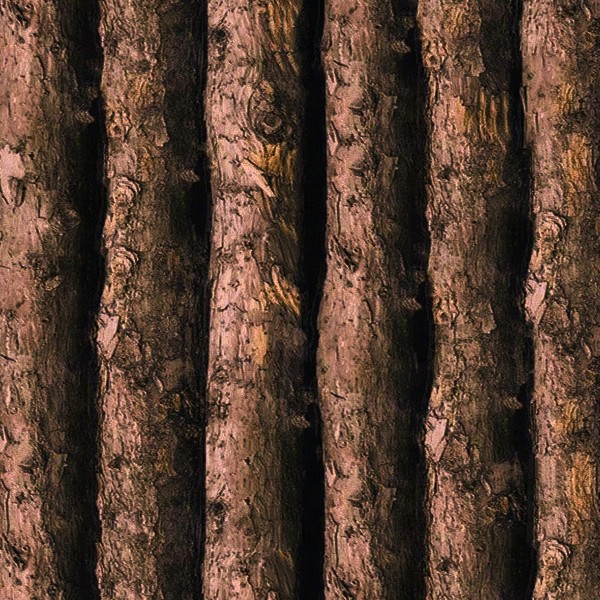 Textures   -   ARCHITECTURE   -   WOOD PLANKS   -   Wood fence  - Fence trunks wood texture seamless 09400 - HR Full resolution preview demo