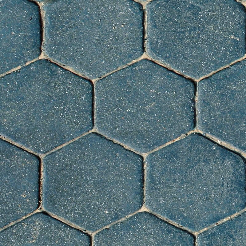 Textures   -   ARCHITECTURE   -   PAVING OUTDOOR   -   Hexagonal  - Concrete paving outdoor hexagonal texture seamless 06003 - HR Full resolution preview demo