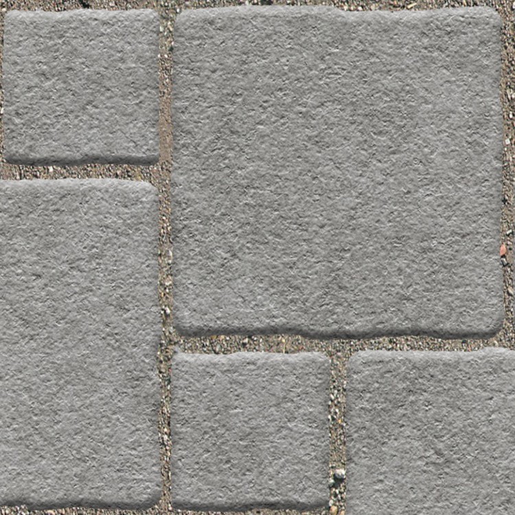 Textures   -   ARCHITECTURE   -   PAVING OUTDOOR   -   Pavers stone   -   Blocks mixed  - Pavers stone mixed size texture seamless 06109 - HR Full resolution preview demo
