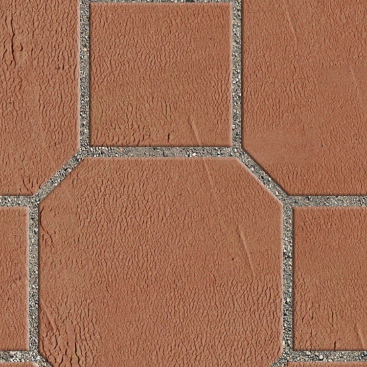 Textures   -   ARCHITECTURE   -   PAVING OUTDOOR   -   Terracotta   -   Blocks mixed  - Paving cotto mixed size texture seamless 06588 - HR Full resolution preview demo