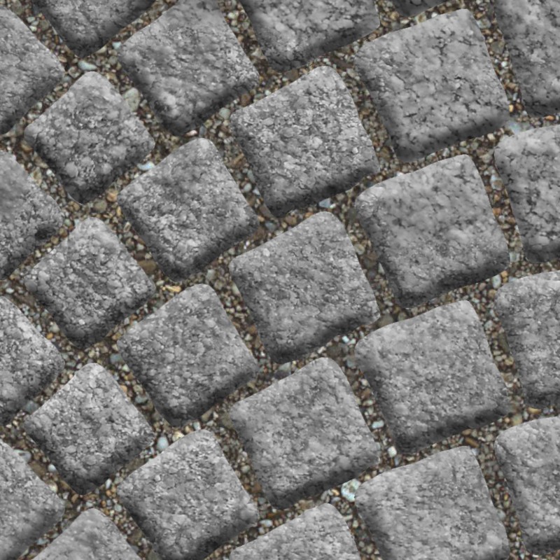 Textures   -   ARCHITECTURE   -   ROADS   -   Paving streets   -   Cobblestone  - Street paving cobblestone texture seamless 07354 - HR Full resolution preview demo