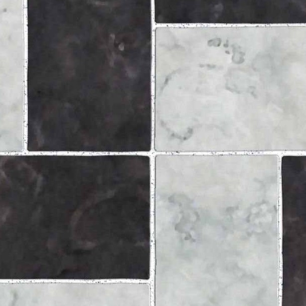 Textures   -   ARCHITECTURE   -   TILES INTERIOR   -   Marble tiles   -   Marble geometric patterns  - Black and white marble tile texture seamless 21139 - HR Full resolution preview demo