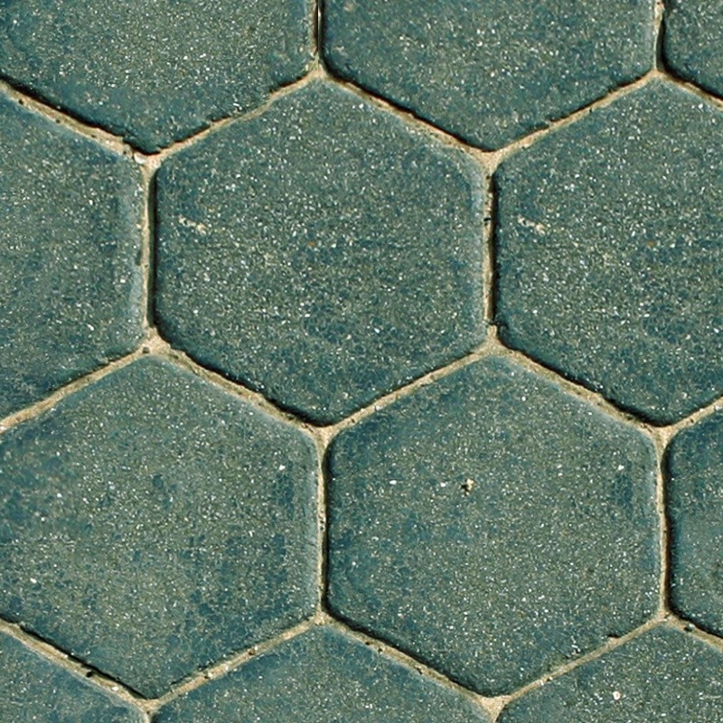 Textures   -   ARCHITECTURE   -   PAVING OUTDOOR   -   Hexagonal  - Concrete paving outdoor hexagonal texture seamless 06004 - HR Full resolution preview demo