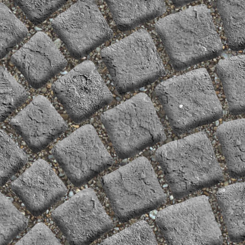 Textures   -   ARCHITECTURE   -   ROADS   -   Paving streets   -   Cobblestone  - Street paving cobblestone texture seamless 07355 - HR Full resolution preview demo