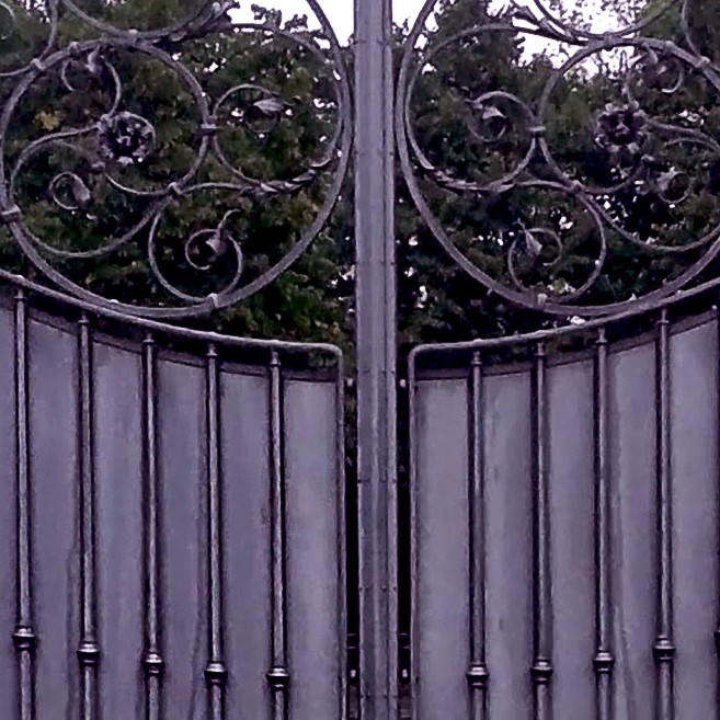 Metal entrance gate texture 18589