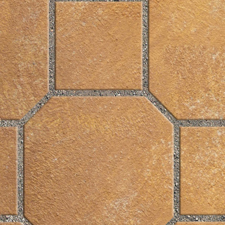 Textures   -   ARCHITECTURE   -   PAVING OUTDOOR   -   Terracotta   -   Blocks mixed  - Paving cotto mixed size texture seamless 06590 - HR Full resolution preview demo