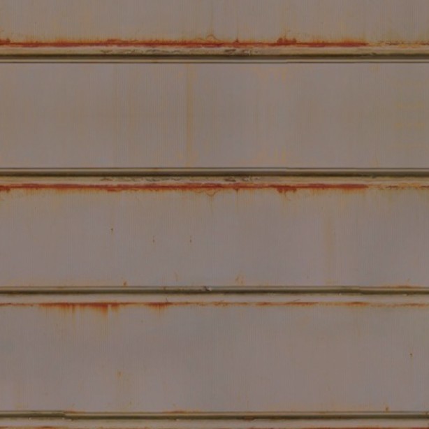 Textures   -   MATERIALS   -   METALS   -   Corrugated  - Rusted painted corrugated metal texture seamless 09941 - HR Full resolution preview demo