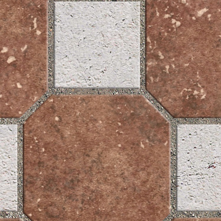Textures   -   ARCHITECTURE   -   PAVING OUTDOOR   -   Terracotta   -   Blocks mixed  - Paving cotto mixed size texture seamless 06591 - HR Full resolution preview demo