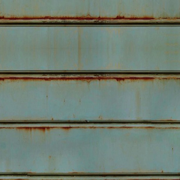 Textures   -   MATERIALS   -   METALS   -   Corrugated  - Rusted painted corrugated metal texture seamless 09942 - HR Full resolution preview demo