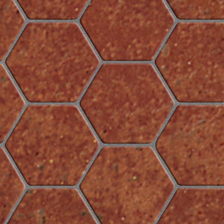 Textures   -   ARCHITECTURE   -   TILES INTERIOR   -   Terracotta tiles  - Tuscany hexagonal terracotta tile texture seamless 16035 - HR Full resolution preview demo