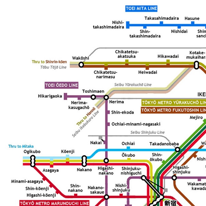 Textures   -   ARCHITECTURE   -   DECORATIVE PANELS   -   World maps   -   Metr&#242; maps  - Tokyo metro map 03154 - HR Full resolution preview demo