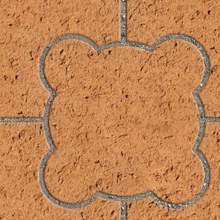 Textures   -   ARCHITECTURE   -   PAVING OUTDOOR   -   Terracotta   -   Blocks mixed  - Paving cotto mixed size texture seamless 06595 - HR Full resolution preview demo