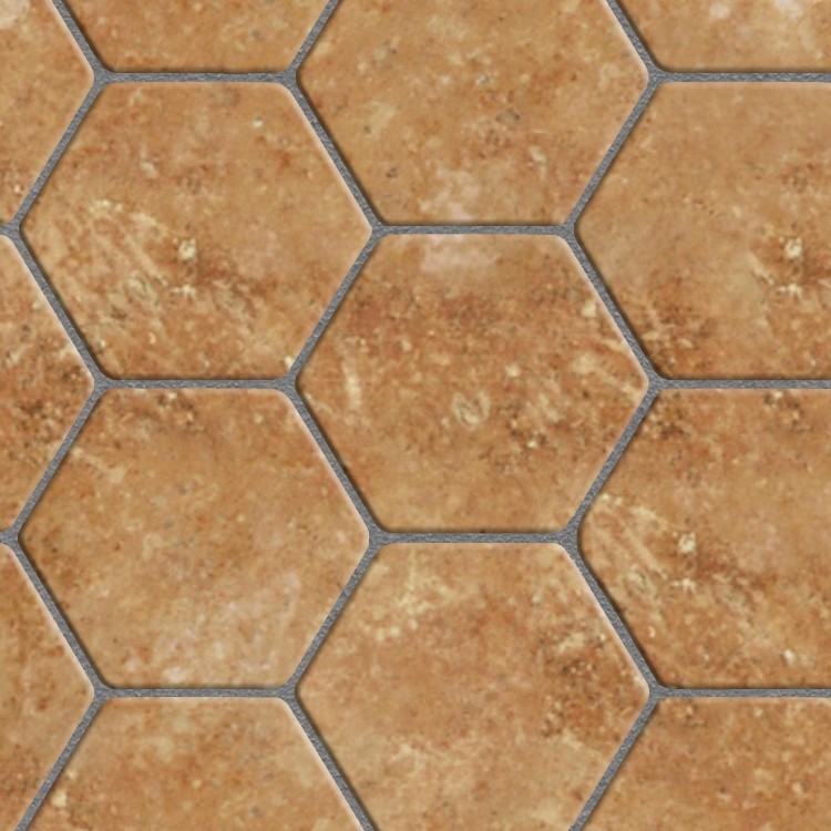 Textures   -   ARCHITECTURE   -   TILES INTERIOR   -   Terracotta tiles  - Tuscany old hexagonal terracotta tile texture seamless 16039 - HR Full resolution preview demo