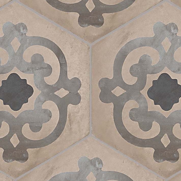 Textures   -   ARCHITECTURE   -   TILES INTERIOR   -   Hexagonal mixed  - Concrete hexagonal tile texture seamless 20287 - HR Full resolution preview demo