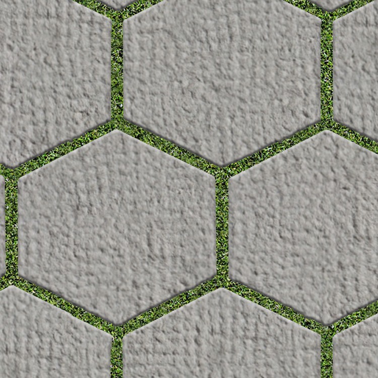 Textures   -   ARCHITECTURE   -   PAVING OUTDOOR   -   Hexagonal  - Stone paving outdoor hexagonal texture seamless 06011 - HR Full resolution preview demo