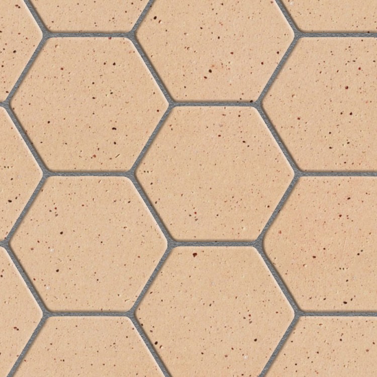 Textures   -   ARCHITECTURE   -   TILES INTERIOR   -   Terracotta tiles  - Tuscany hexagonal terracotta sanded rose tile texture seamless 16040 - HR Full resolution preview demo