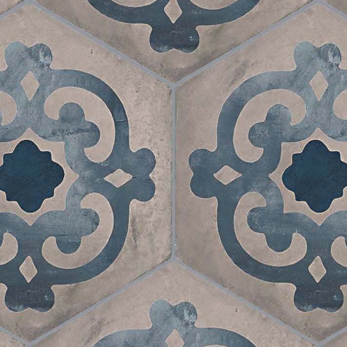 Textures   -   ARCHITECTURE   -   TILES INTERIOR   -   Hexagonal mixed  - Concrete hexagonal tile texture seamless 20288 - HR Full resolution preview demo