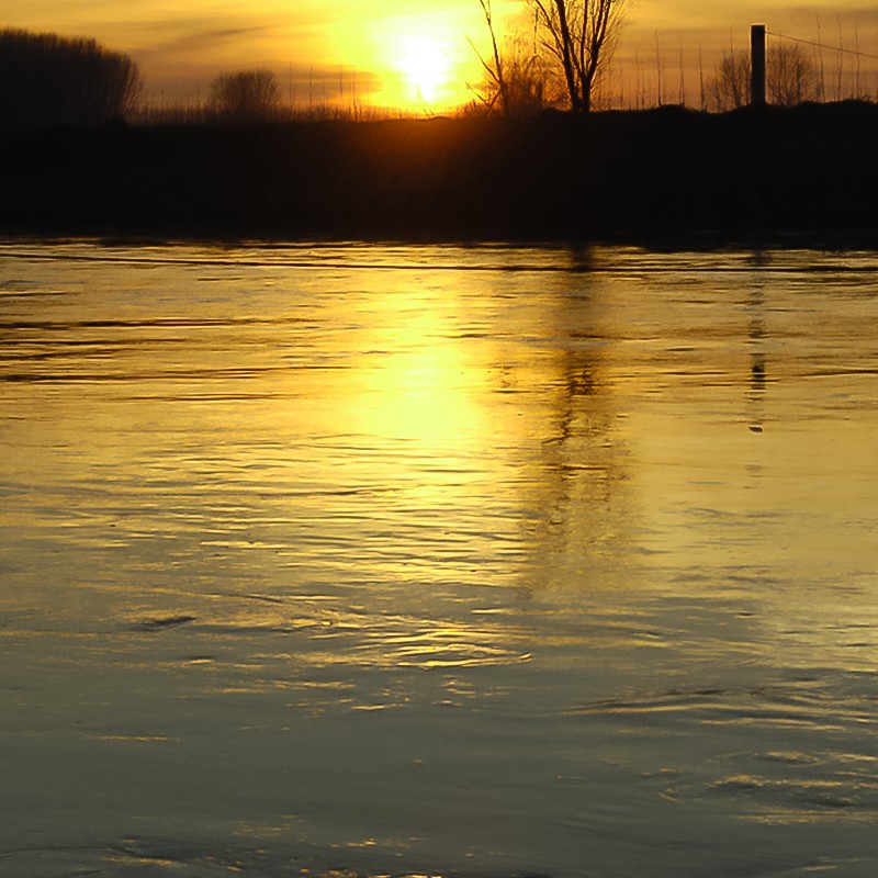 Textures   -   BACKGROUNDS &amp; LANDSCAPES   -   SUNRISES &amp; SUNSETS  - Sunset on river background 17722 - HR Full resolution preview demo