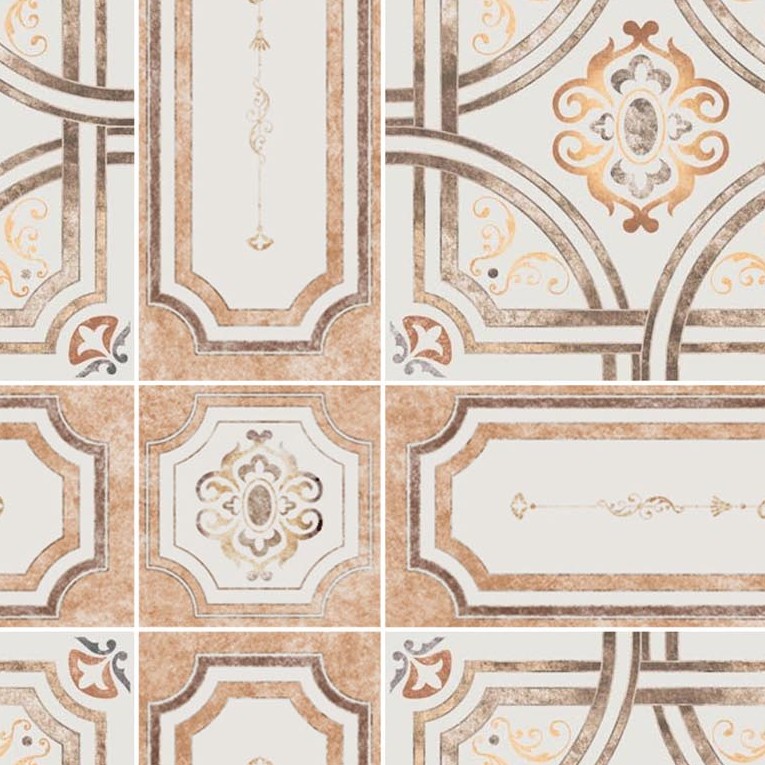 Textures   -   ARCHITECTURE   -   TILES INTERIOR   -   Ornate tiles   -   Geometric patterns  - Ceramic floor tile geometric patterns texture seamless 18890 - HR Full resolution preview demo