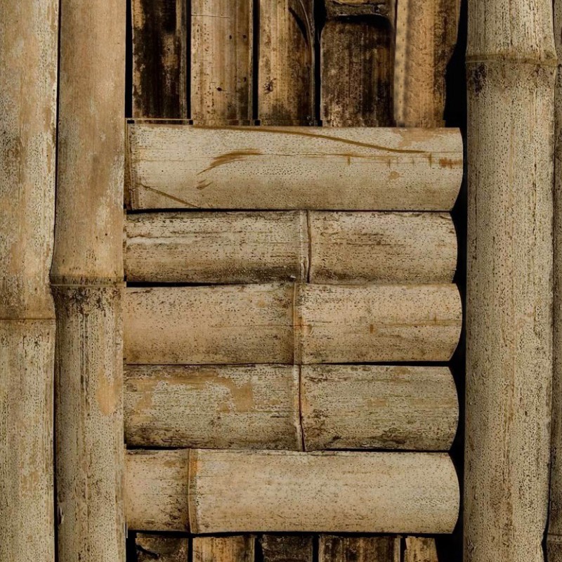 Textures   -   NATURE ELEMENTS   -   BAMBOO  - Old bamboo fence texture seamless 12297 - HR Full resolution preview demo