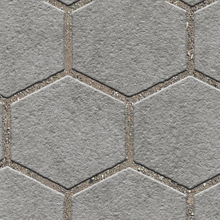 Textures   -   ARCHITECTURE   -   PAVING OUTDOOR   -   Hexagonal  - Stone paving outdoor hexagonal texture seamless 06013 - HR Full resolution preview demo