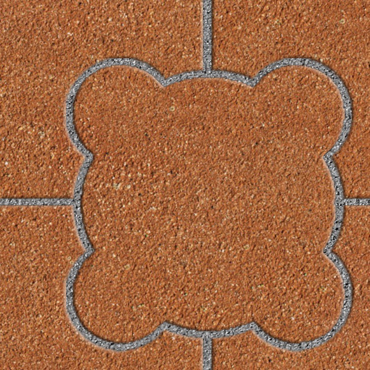 Textures   -   ARCHITECTURE   -   PAVING OUTDOOR   -   Terracotta   -   Blocks mixed  - Paving cotto mixed size texture seamless 06599 - HR Full resolution preview demo