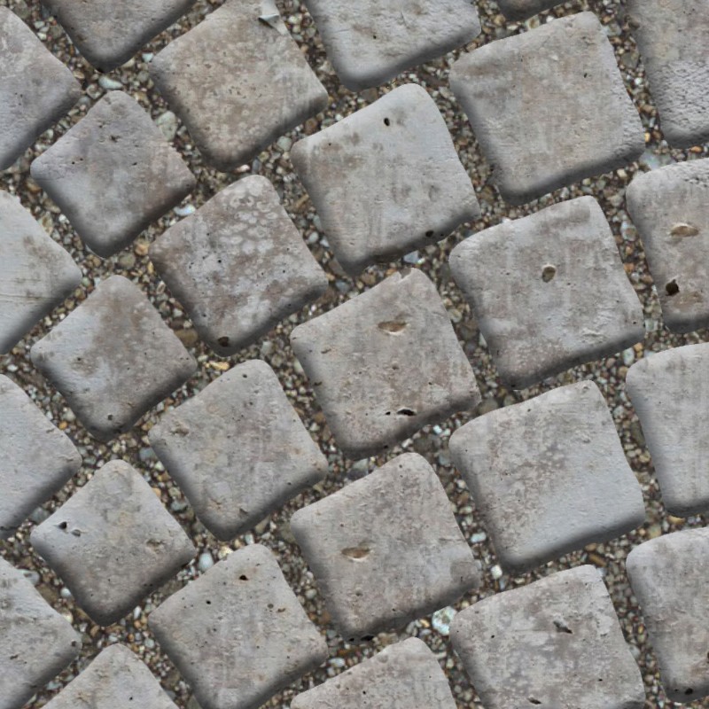 Textures   -   ARCHITECTURE   -   ROADS   -   Paving streets   -   Cobblestone  - Street paving cobblestone texture seamless 07365 - HR Full resolution preview demo