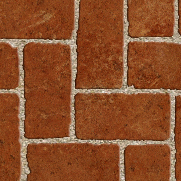 Textures   -   ARCHITECTURE   -   PAVING OUTDOOR   -   Terracotta   -   Herringbone  - Cotto paving herringbone outdoor texture seamless 06762 - HR Full resolution preview demo