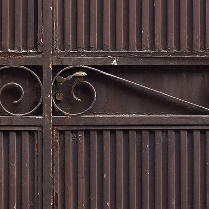 Textures   -   ARCHITECTURE   -   BUILDINGS   -   Gates  - Old rusty iron entrance gate texture 18603 - HR Full resolution preview demo