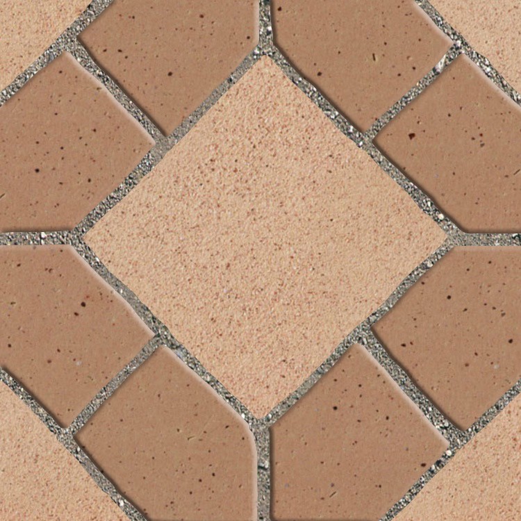 Textures   -   ARCHITECTURE   -   PAVING OUTDOOR   -   Terracotta   -   Blocks mixed  - Paving cotto mixed size texture seamless 06604 - HR Full resolution preview demo