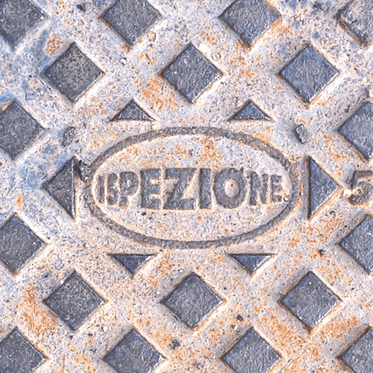 Textures   -   ARCHITECTURE   -   ROADS   -   Street elements  - Rusty metal manhole texture 20443 - HR Full resolution preview demo