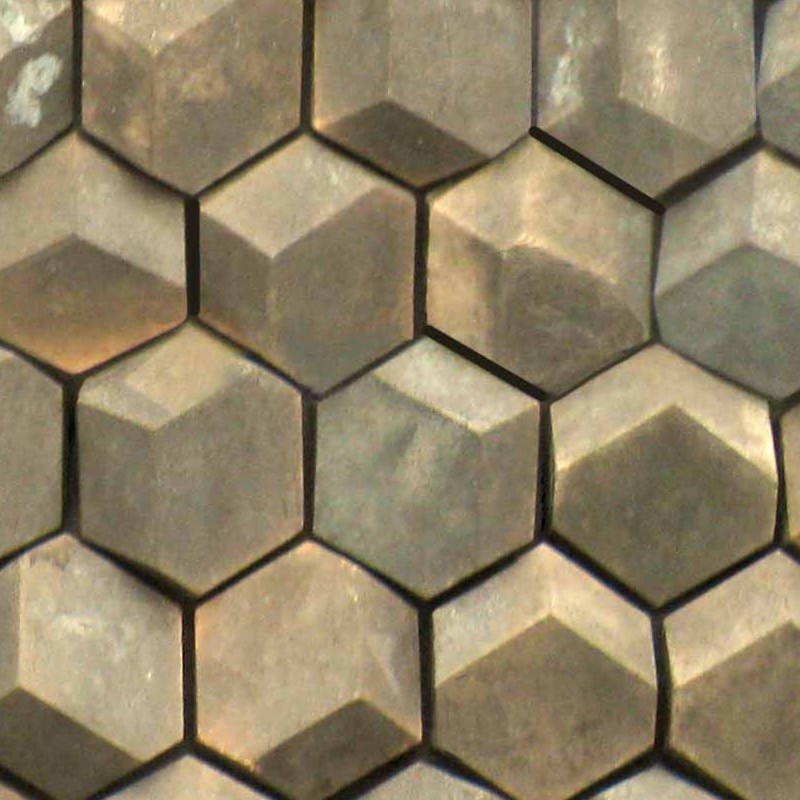Textures   -   ARCHITECTURE   -   TILES INTERIOR   -   Hexagonal mixed  - Tadao ando tokio jewel box wall tiles texture seamless 21174 - HR Full resolution preview demo