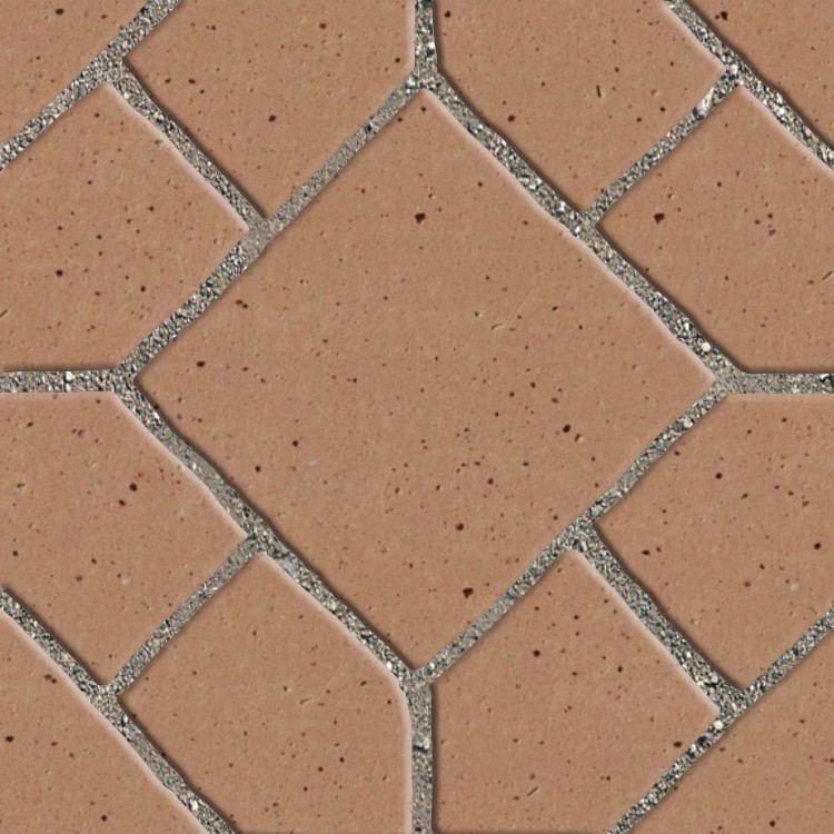 Textures   -   ARCHITECTURE   -   PAVING OUTDOOR   -   Terracotta   -   Blocks mixed  - Paving cotto mixed size texture seamless 06605 - HR Full resolution preview demo