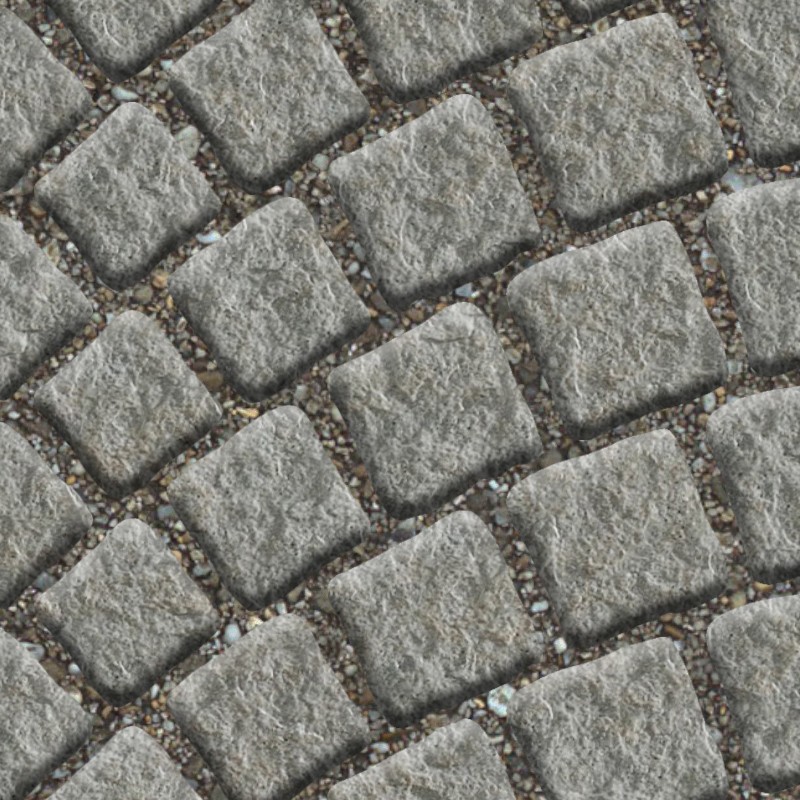 Textures   -   ARCHITECTURE   -   ROADS   -   Paving streets   -   Cobblestone  - Porfido street paving cobblestone texture seamless 07371 - HR Full resolution preview demo