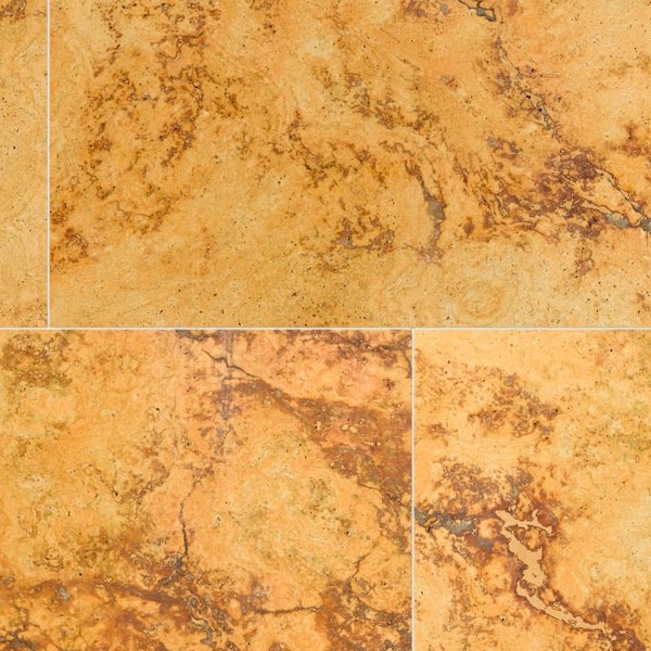 Textures   -   ARCHITECTURE   -   TILES INTERIOR   -   Marble tiles   -   Travertine  - Yellow travertine floor tile texture seamless 14698 - HR Full resolution preview demo