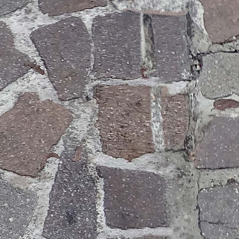 Textures - ARCHITECTURE - ROADS - Street elements - Metal manhole with sidewalk texture seamless 20445 - HR Full resolution preview demo