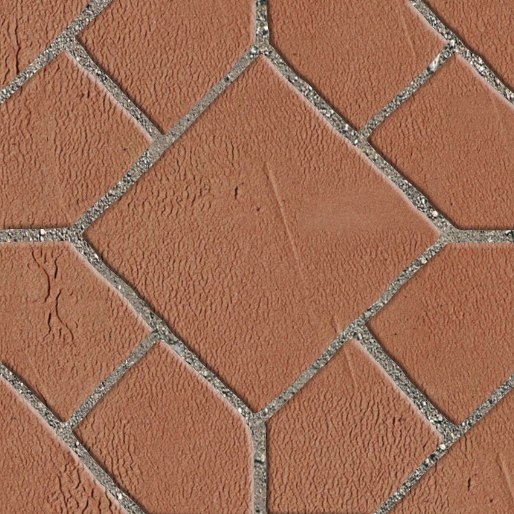 Textures   -   ARCHITECTURE   -   PAVING OUTDOOR   -   Terracotta   -   Blocks mixed  - Paving cotto mixed size texture seamless 06606 - HR Full resolution preview demo