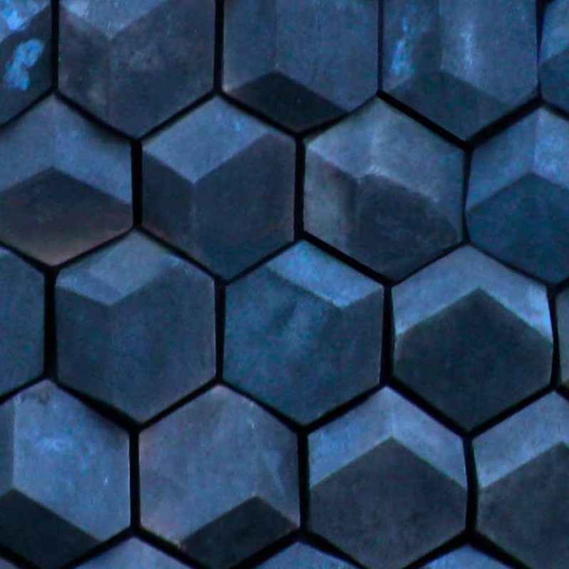 Textures   -   ARCHITECTURE   -   TILES INTERIOR   -   Hexagonal mixed  - Tadao ando tokio jewel box wall tiles texture seamless 21177 - HR Full resolution preview demo
