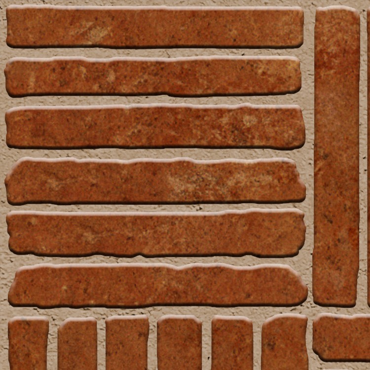 Textures   -   ARCHITECTURE   -   PAVING OUTDOOR   -   Terracotta   -   Blocks regular  - Cotto paving outdoor regular blocks texture seamless 06679 - HR Full resolution preview demo