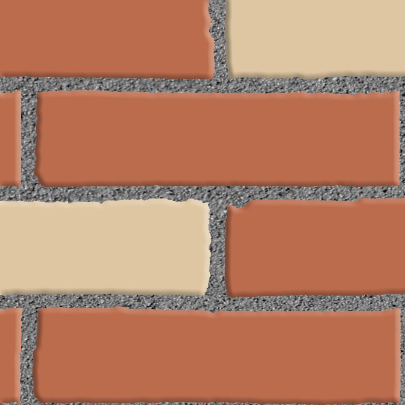 Textures   -   ARCHITECTURE   -   BRICKS   -   Facing Bricks   -   Smooth  - Facing smooth bricks texture seamless 00291 - HR Full resolution preview demo