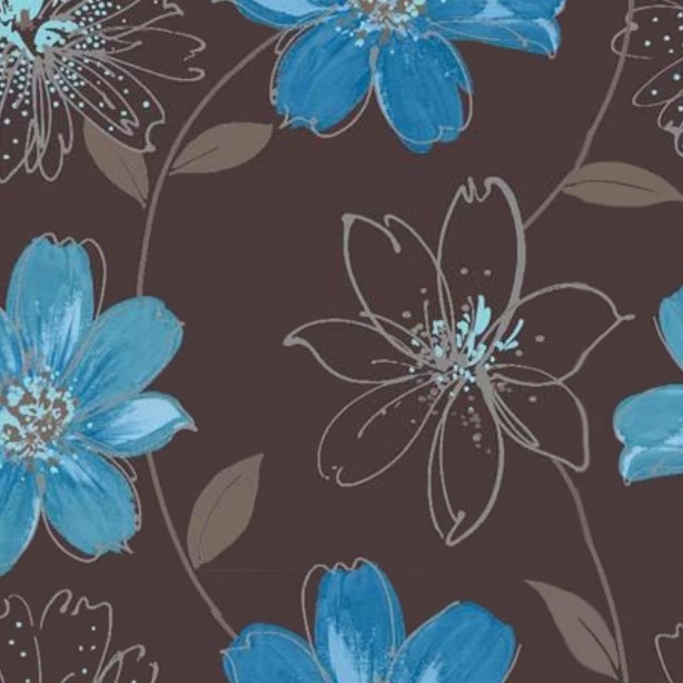 Textures   -   MATERIALS   -   WALLPAPER   -   Floral  - Floral wallpaper texture seamless 11023 - HR Full resolution preview demo