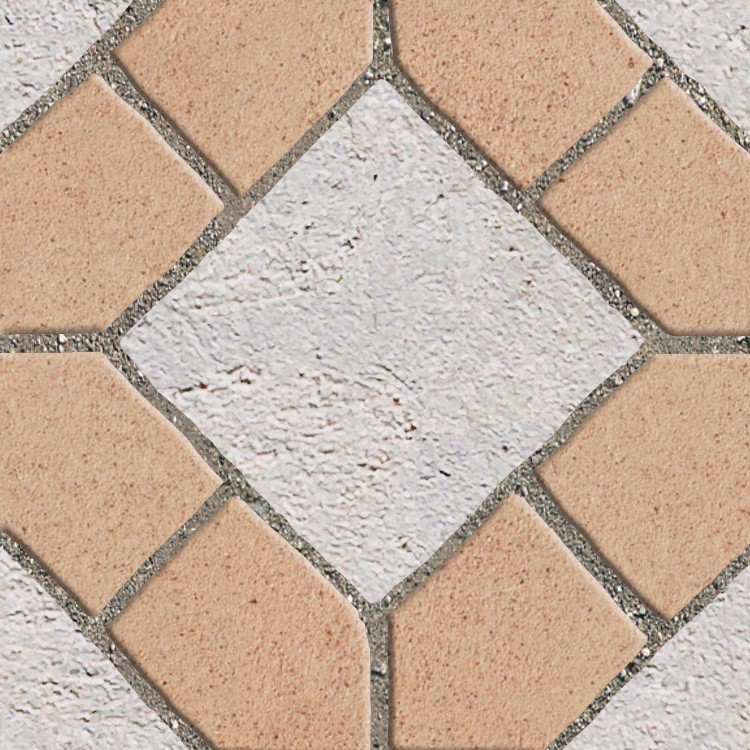 Textures   -   ARCHITECTURE   -   PAVING OUTDOOR   -   Terracotta   -   Blocks mixed  - Paving cotto mixed size texture seamless 06608 - HR Full resolution preview demo