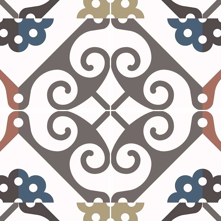 Textures   -   ARCHITECTURE   -   TILES INTERIOR   -   Ornate tiles   -   Mixed patterns  - Ceramic ornate tile texture seamless 20270 - HR Full resolution preview demo