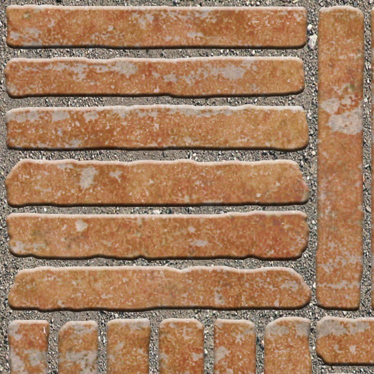 Textures   -   ARCHITECTURE   -   PAVING OUTDOOR   -   Terracotta   -   Blocks regular  - Cotto paving outdoor regular blocks texture seamless 06680 - HR Full resolution preview demo