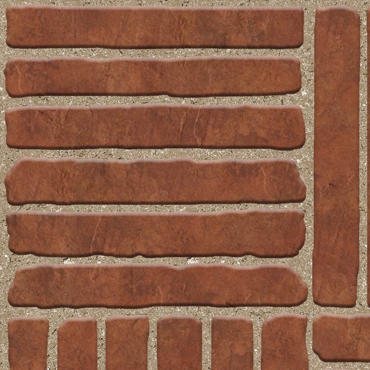 Textures   -   ARCHITECTURE   -   PAVING OUTDOOR   -   Terracotta   -   Blocks regular  - Cotto paving outdoor regular blocks texture seamless 06682 - HR Full resolution preview demo