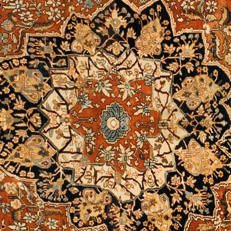 Textures   -   MATERIALS   -   RUGS   -   Persian &amp; Oriental rugs  - Old cut out persian rug texture 20157 - HR Full resolution preview demo