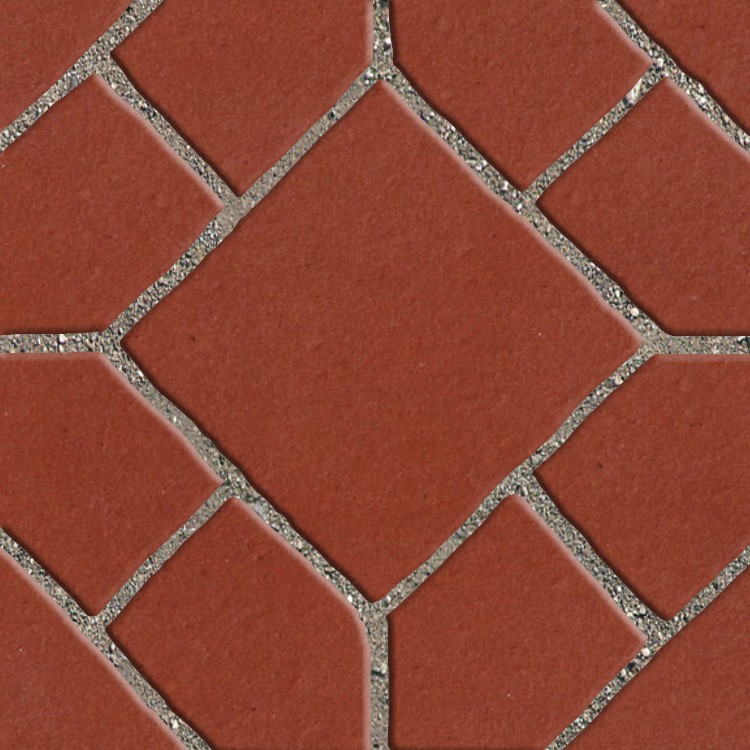 Textures   -   ARCHITECTURE   -   PAVING OUTDOOR   -   Terracotta   -   Blocks mixed  - Paving cotto mixed size texture seamless 06611 - HR Full resolution preview demo