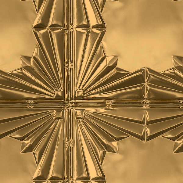 Textures   -   MATERIALS   -   METALS   -   Panels  - Gold metal panel texture seamless 10436 - HR Full resolution preview demo