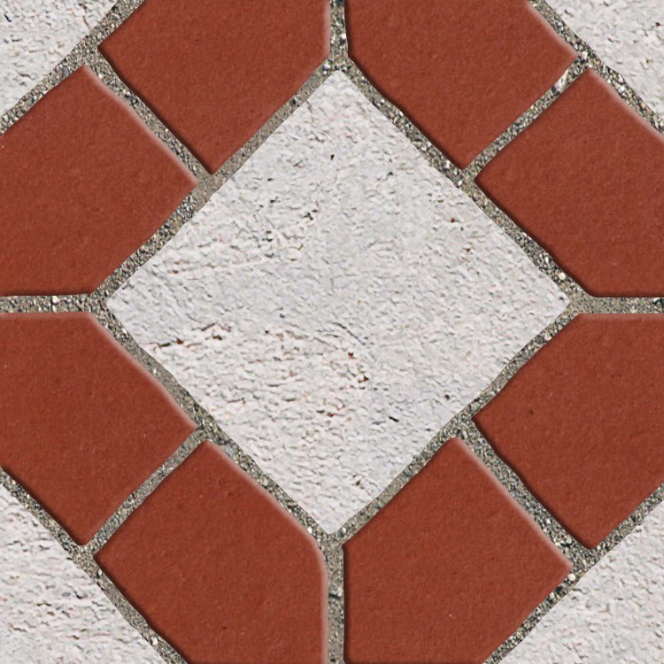Textures   -   ARCHITECTURE   -   PAVING OUTDOOR   -   Terracotta   -   Blocks mixed  - Paving cotto mixed size texture seamless 06612 - HR Full resolution preview demo