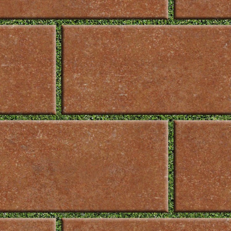 Textures   -   ARCHITECTURE   -   PAVING OUTDOOR   -   Parks Paving  - Terracotta park paving texture seamless 18801 - HR Full resolution preview demo